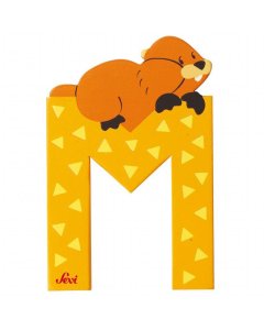 Animal Wooden Letter M