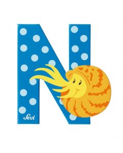 Animal Wooden Letter N