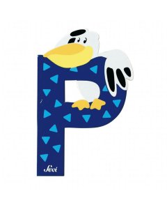Animal Wooden Letter P