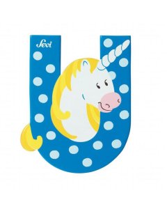 Animal Wooden Letter U