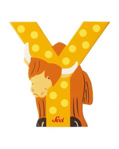 Animal Wooden Letter Y