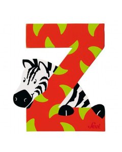 Animal Wooden Letter Z
