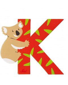 Animal Wooden Letter K