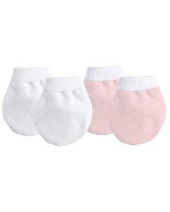 Flannel No Scratch Mittens Girl Color A360