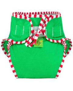 Reusable Swimsuit Diaper Green
