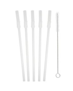 Replacement Straw 5 Pack n Cleaning Brush for Straw Bottle