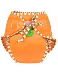 Reusable Swimsuit Diaper Orange