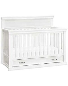 Langford 4 in 1 Crib with Storage Drawer Warm White