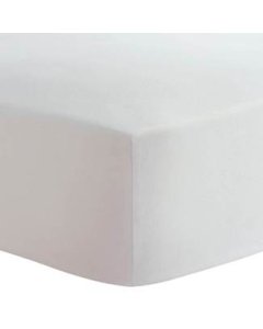 Flannel Mini Crib Sheet White S329-WHT