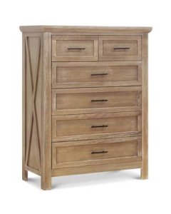 Emory Farmhouse 6 Drawer Chest Driftwood