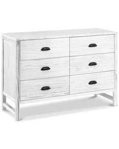 Fairway 6 Drawer Double Dresser Cottage White