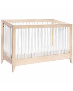 Sprout 4 in 1 Crib with Toddler Rail Washed Natural White