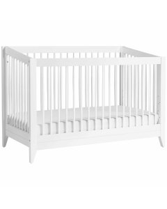 Sprout 4 in 1 Crib with Toddler Rail White