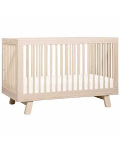 Hudson 3 in 1 Crib with Toddler Rail Washed Natural