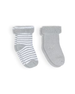 Kushies 2 Pack Terry Socks Grey
