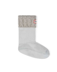 6 Stitch Cable Kids Boot Sock - Greige
