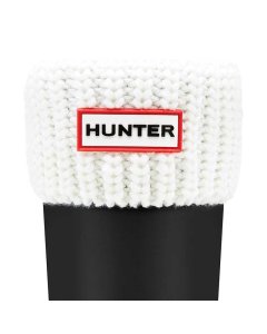 Half Cardigan Kids Boot Sock - White