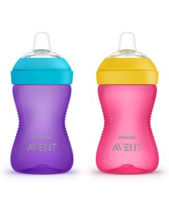 Avent My Grippy Spout Cup 10oz 2 pack - Pink & Purple