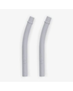 Mini Cup + Straw Training System Straw Replacement 2 Pack - Pewter