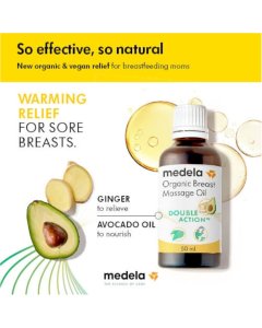 Medela - Organic Breast Massage Oil 50 ml 101044944 7610472879542