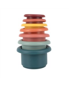 Nuby - Silicone Stacking Cups 536969 627972569696 tjskids.com