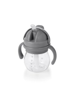Straw Cup With Handles 6 oz. - Grey