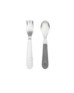 Fork & Spoon Set - Grey