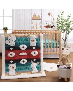 Kushies Flannel Crib Sheet Mint