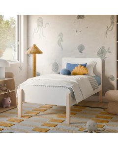 Babyletto TipToe Twin Bed White/Washed Natural