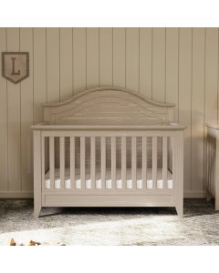 Monogram by Namesake Barrow Rustic 4-in-1 Convertible Curve Top Crib - Sandbar
