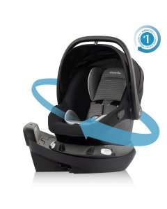 Revolve180 LiteMax NXT Rotational Infant Car Seat - Cinder Grey
