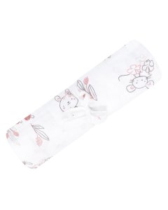 PERLIMPINPIN COTTON MUSLIN SWADDLE - BUNNIES