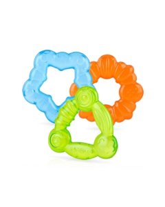 Nuby	3 Pack Ring Chill KoolSoother Teether	537169A 627972995761 Tjskids.com
