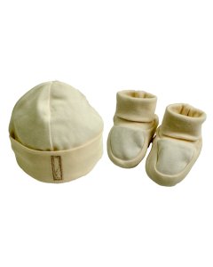 Kushies Everyday Accessory Set - Yellow Stripe Preemie