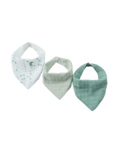 Piccolo Bambino Muslin Bandana Bibs 3 Pack