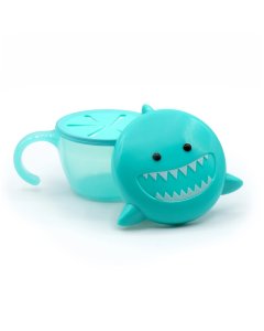 Melii	 Snack Container with Finger Trap - Shark	18400 790693184001 Tjskids.com
