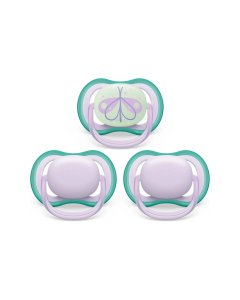 Philips Avent Ultra Air Day and Night 3 Pack Pacifier 0-6 Month