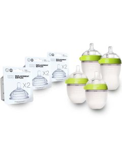 Comotomo Baby Bottle Bundle Green