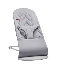 babybjorn Bouncer Bliss, Woven, Light Gray Melange