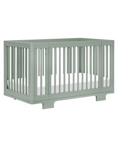 Babyletto Yuzu 8 in 1 Convertible Crib with All Stages Conversion Kit - Light Sage