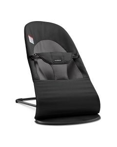 BabyBjorn Bouncer Balance Soft Woven Black/Dark Grey	005122US 810047572312 Tjskids.com
