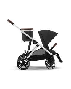 Cybex Gazelle S Stroller - Silver Frame and Moon Black Seat