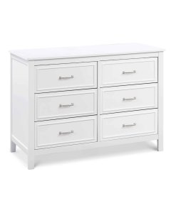 Davinci Charlie 6 Drawer Double Dresser White