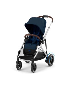 Cybex eGazelle S - Silver Frame with Ocean Blue Seat	524000533 Tjskids.com