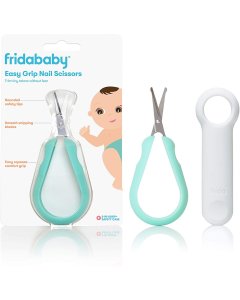Easy Grip Nail Scissors by Frida Baby Grooming Essentials Safe for Infant Newborn Toddler Nails
