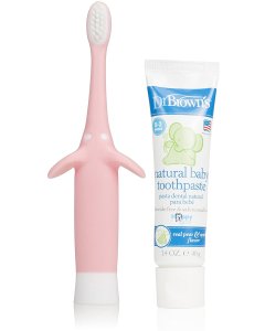 Elephant Toothbrush & Toothpaste - Pink