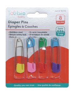 Baby Diaper Pins 8 Pack