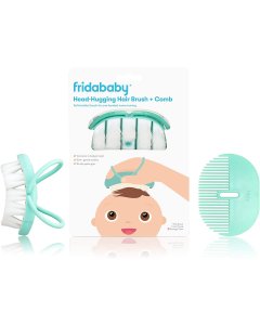 Head-Hugging Hairbrush + Comb Set