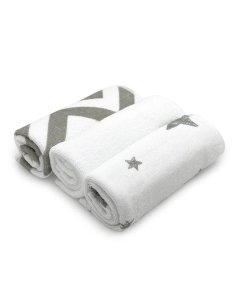 Washcloth 3 Pack - Grey