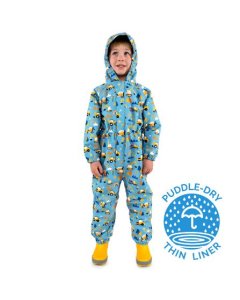 Jan & Jul Puddle-Dry Waterproof Play Suit - Under Construction